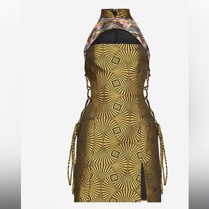 Kim Shui Halter Brocade Qi Pao Dress